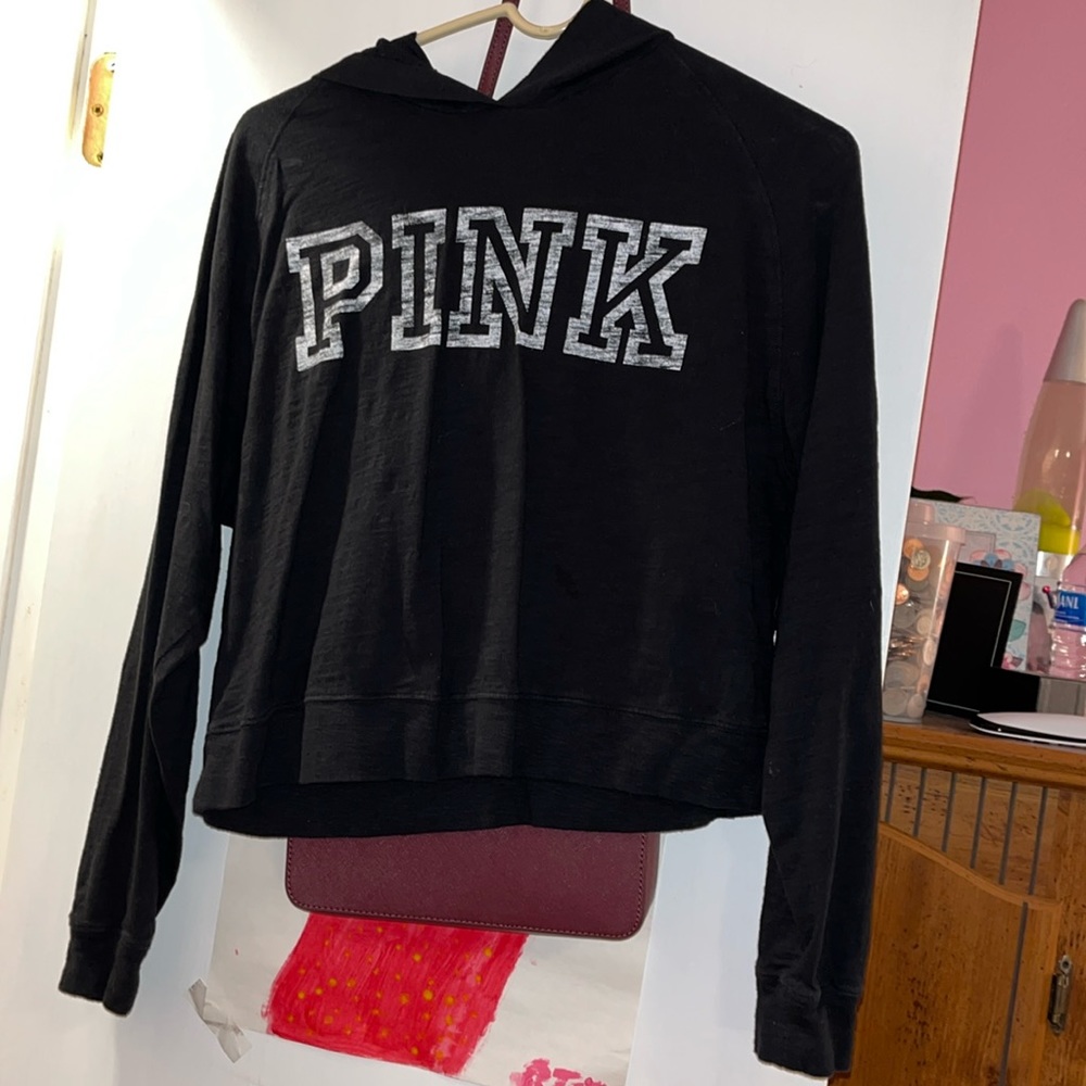 Pink cropped top